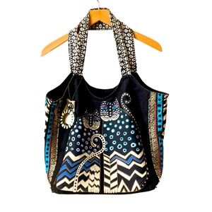 NEW Laurel Burch cat tote bag